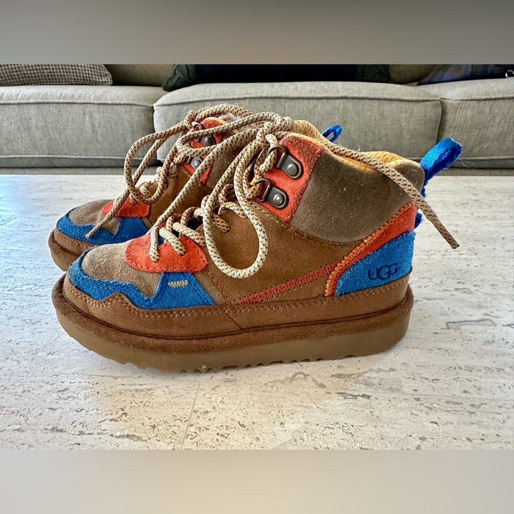 UGG Kids Highland Hi Heritage High-Top Sneakers, Size 13